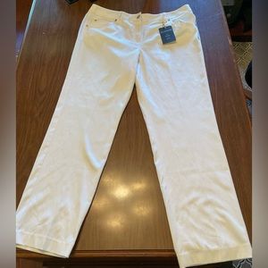 NWT Zac & Rachel white pants size 14.